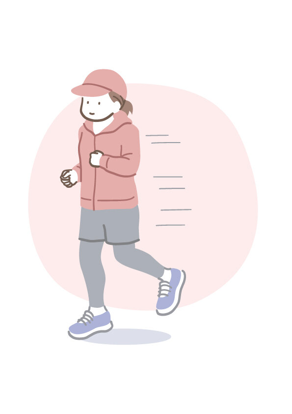 運動する人のイラスト