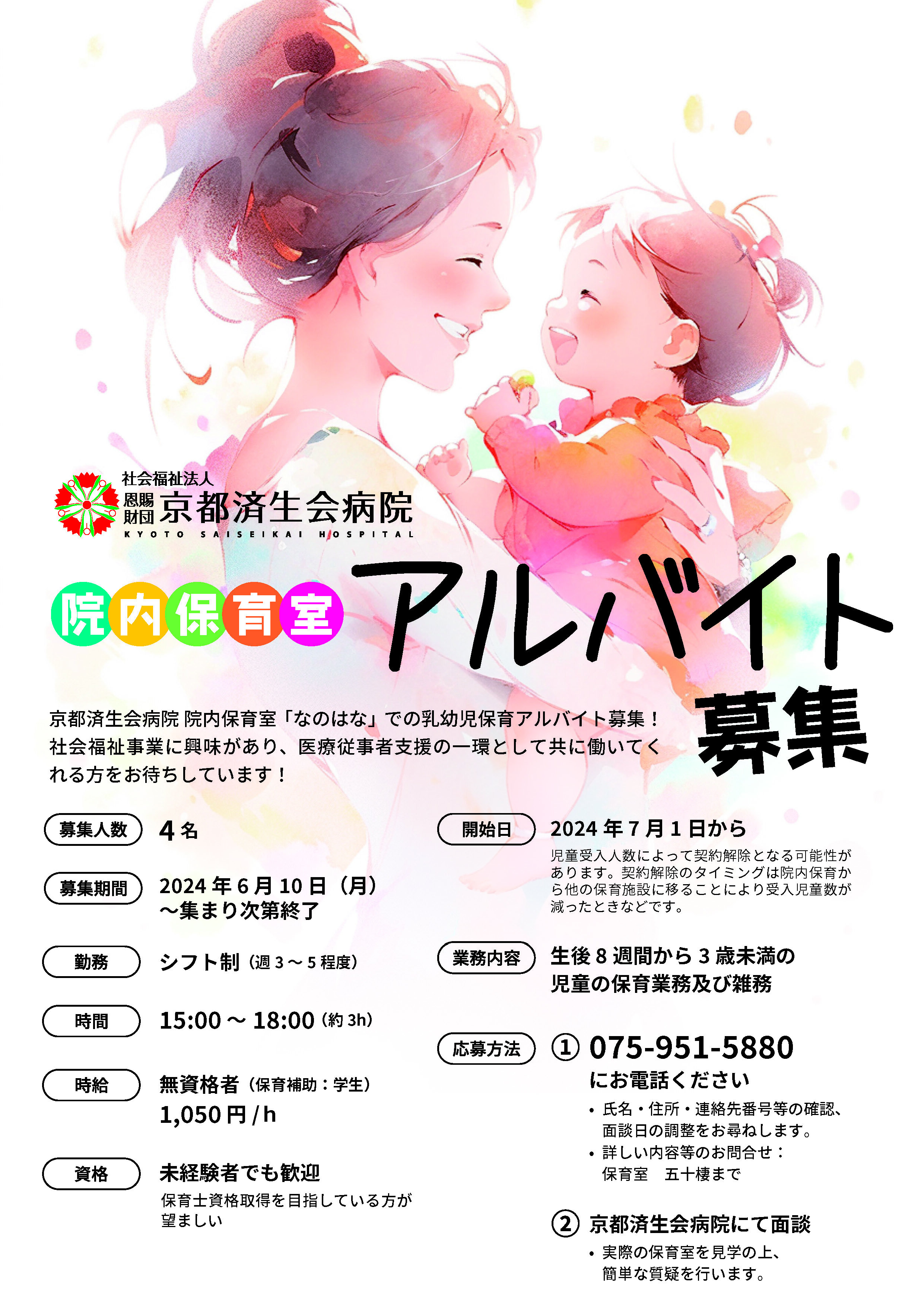 アルバイト募集ポスター